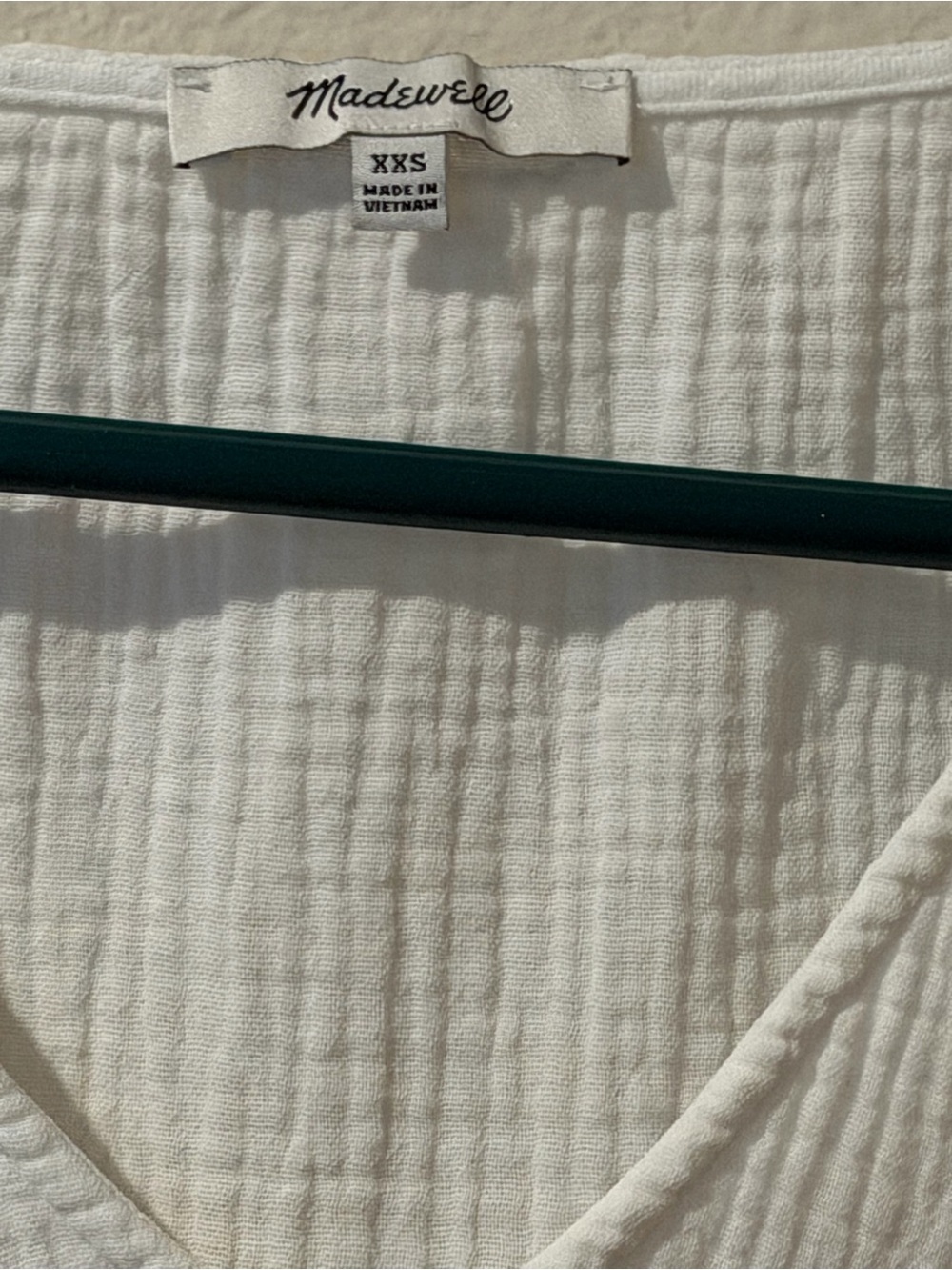 Madewell%100 Cotton Waffle Gauze Cover-Up Tunic Dress - Picture 7 of 7